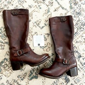 Frye Vera Slouch Boots size 9.5 in Maple